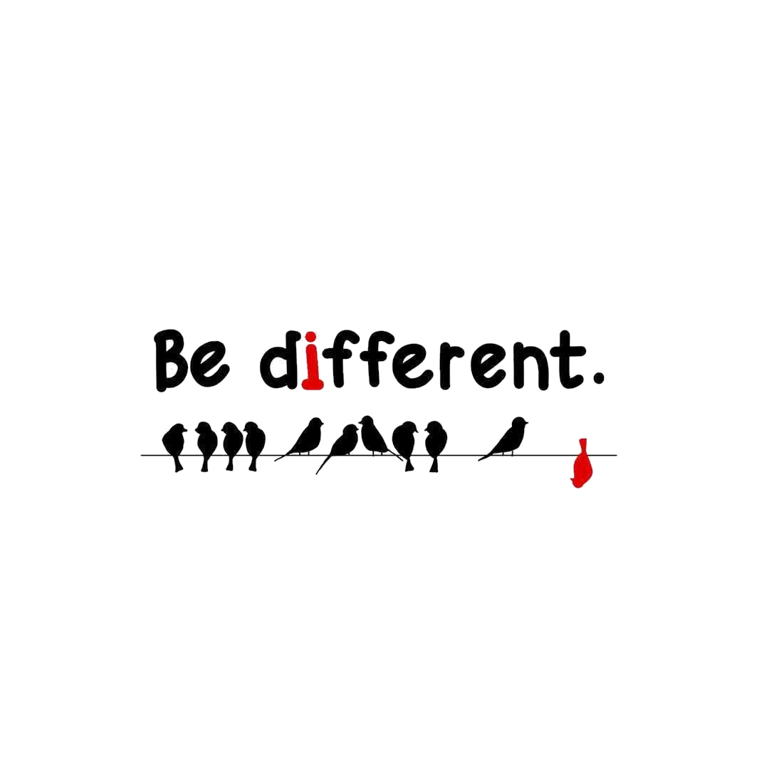 Be Different Sticker